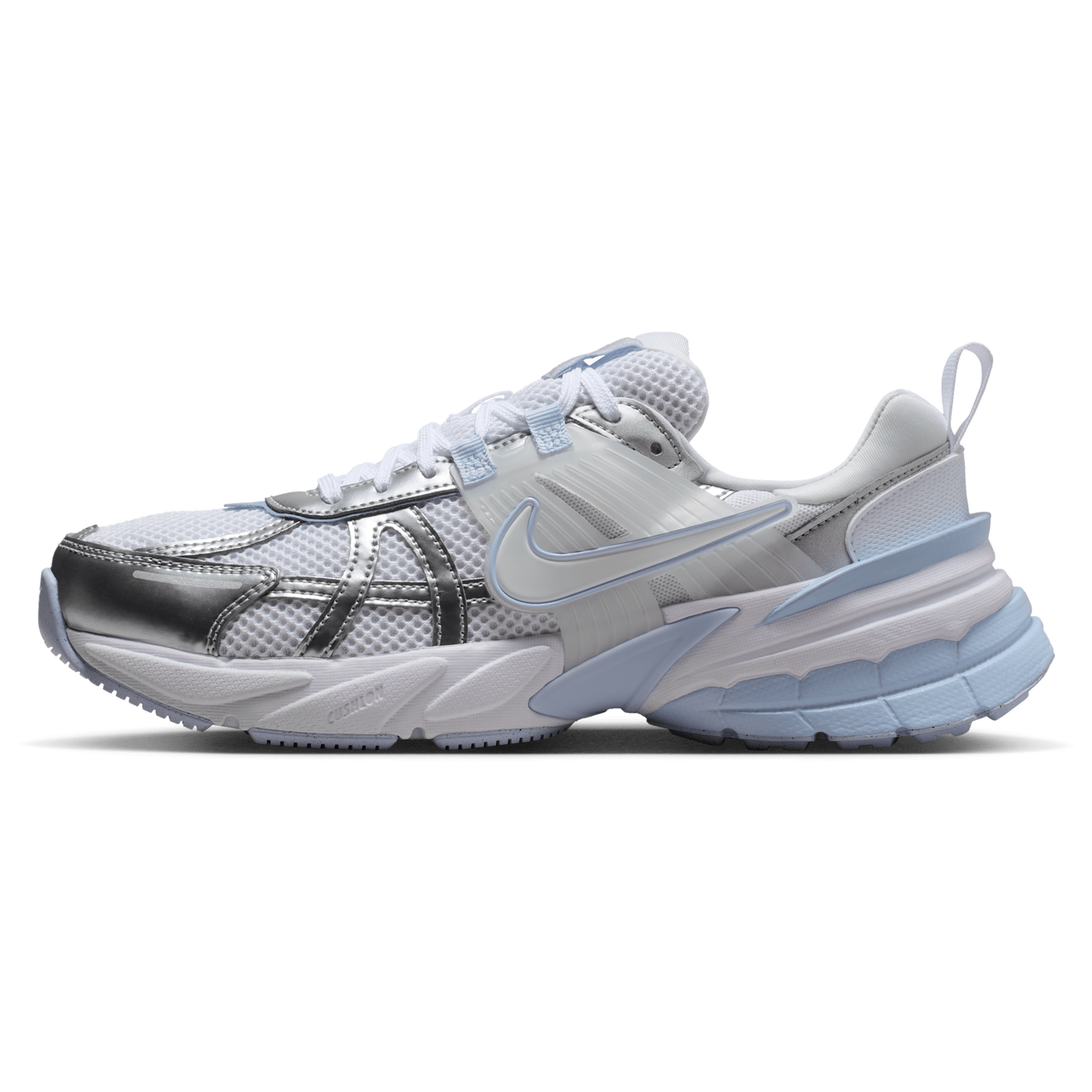 Nike V2K Run - Women's - White/Mtlc Silver/White