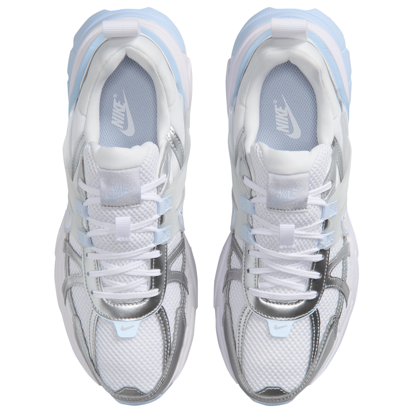 Nike V2K Run - Women's - White/Mtlc Silver/White