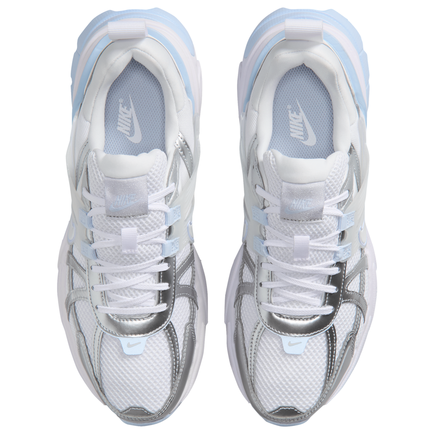 Nike V2K Run - Women's - White/Mtlc Silver/White