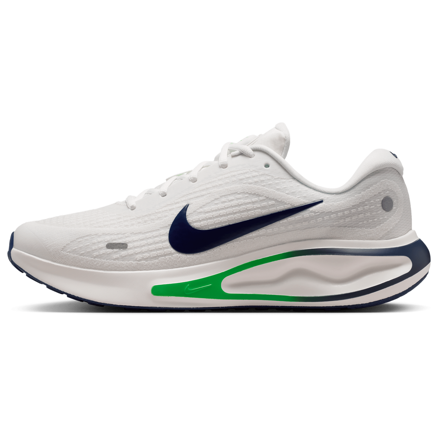 Nike Journey Run - Men's - Summit White/Midnight Navy/Green Spark