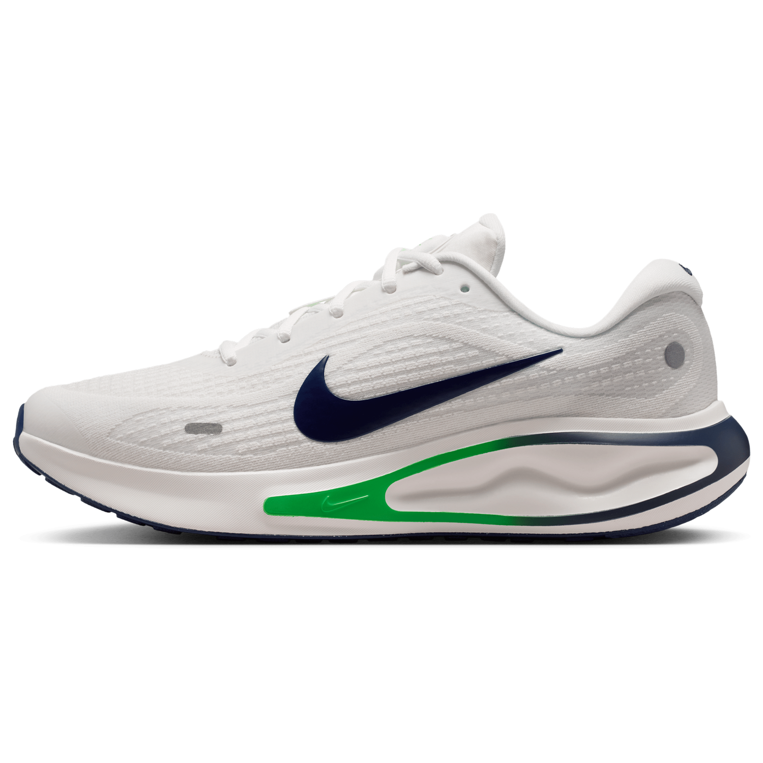 Nike Journey Run - Men's - Summit White/Midnight Navy/Green Spark