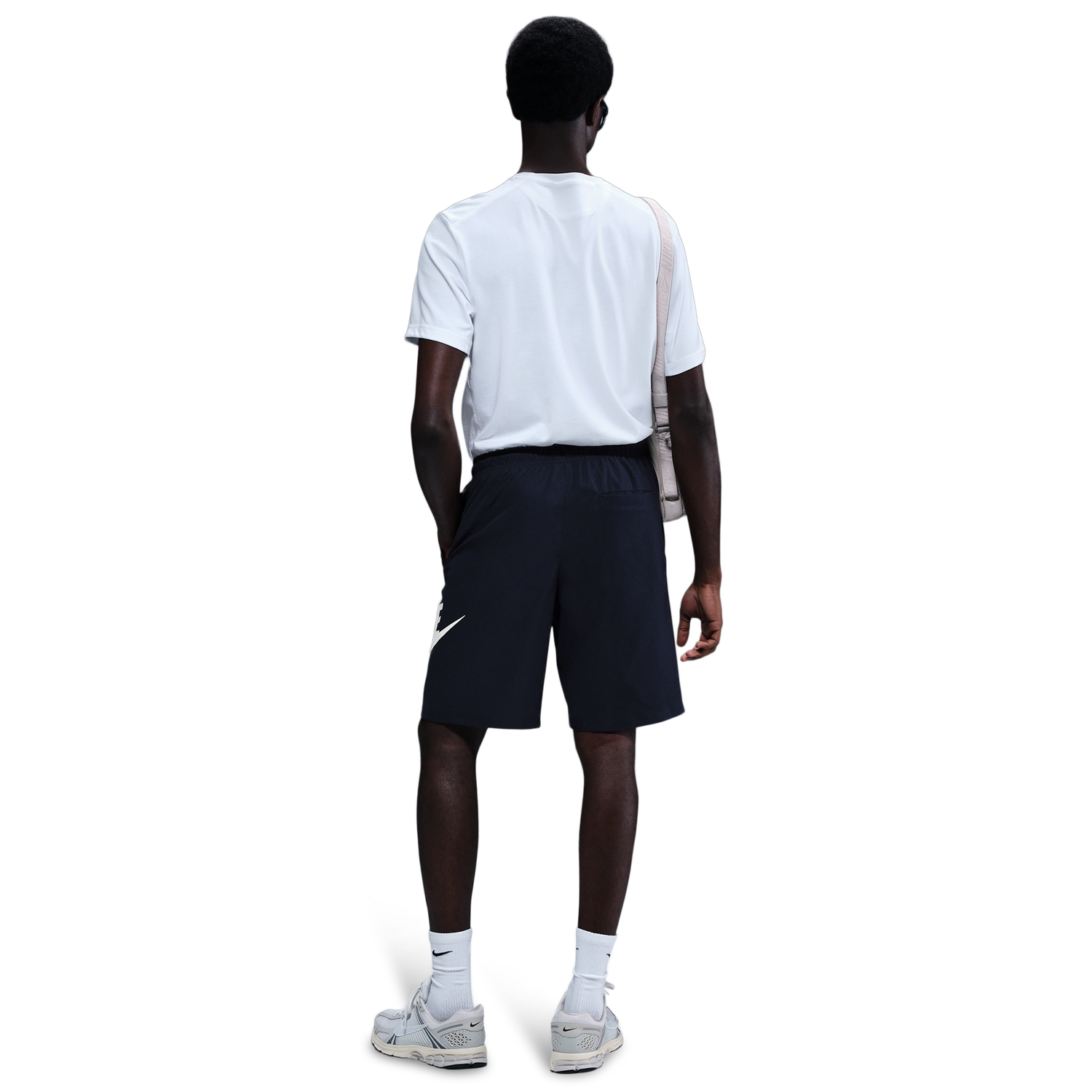 Nike Club Woven Shorts - Men's - White/Obsidian