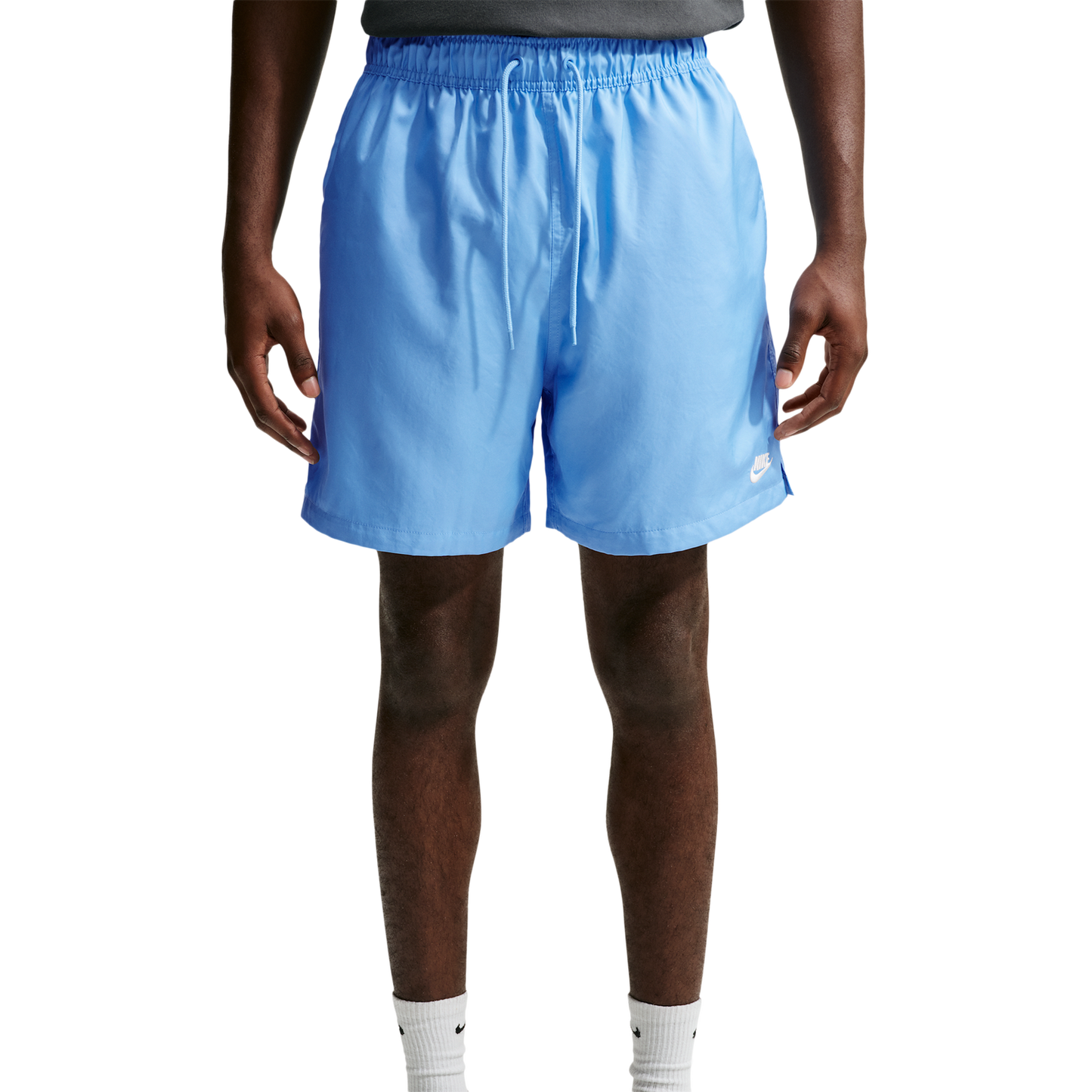 Nike Club Flow Shorts - Men's - White/Football Blue