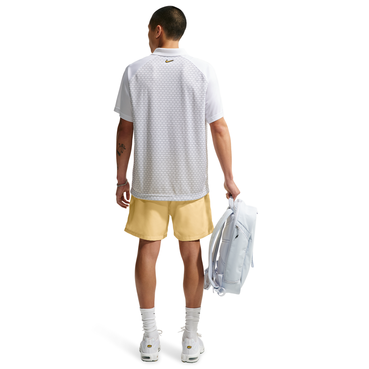 Nike Club Flow Shorts - Men's - White/Soft Yellow