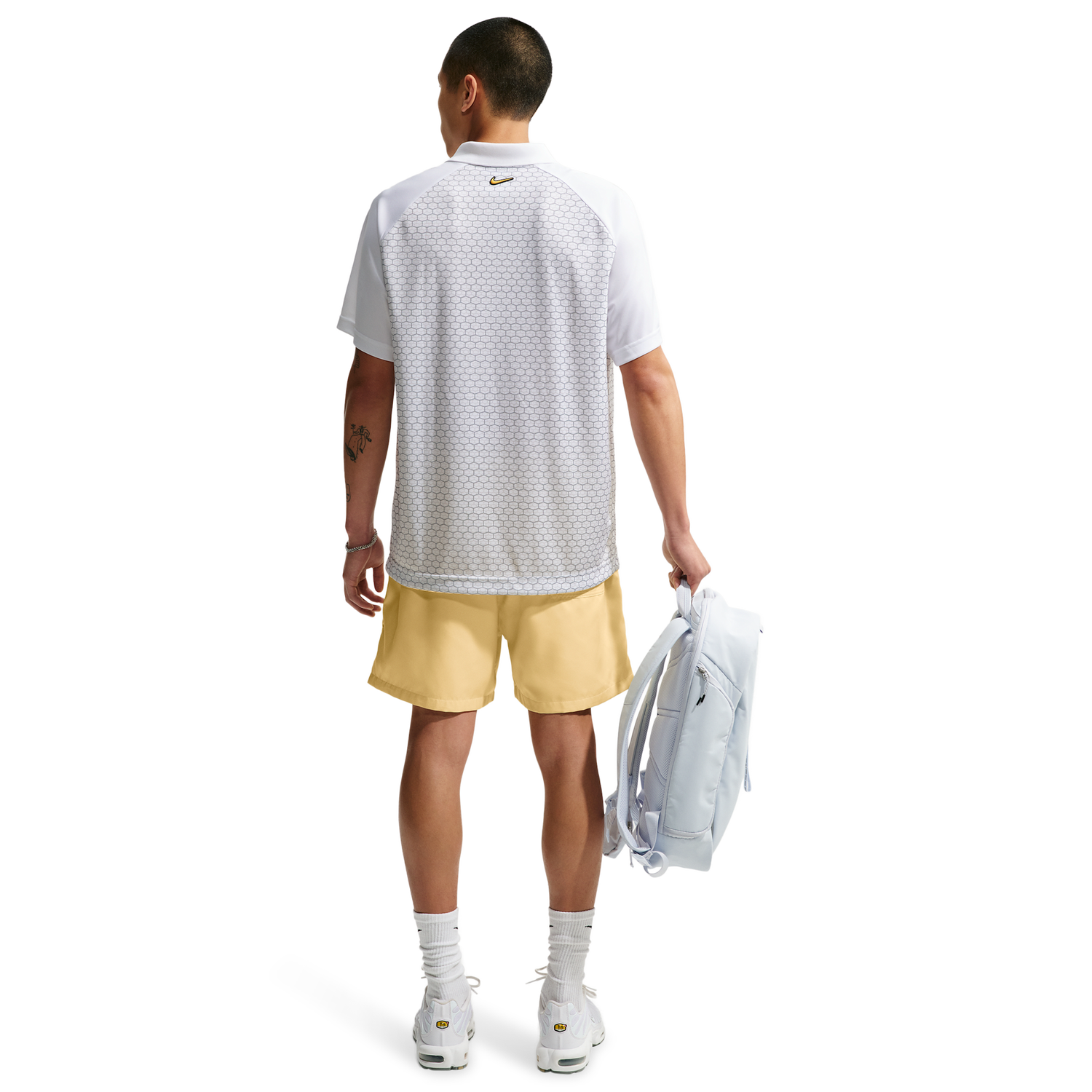 Nike Club Flow Shorts - Men's - White/Soft Yellow