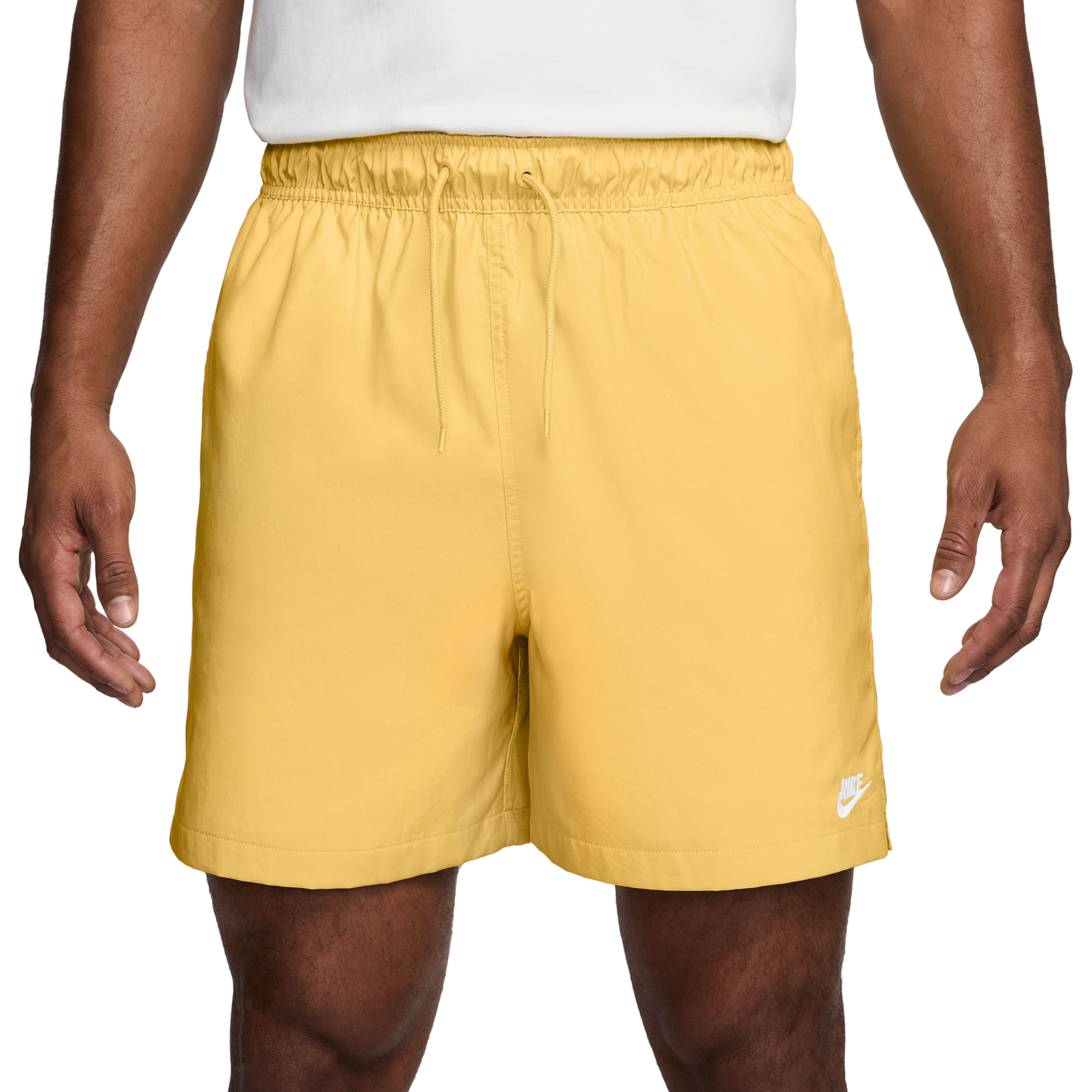 Nike Club Flow Shorts - Men's - Gold/White