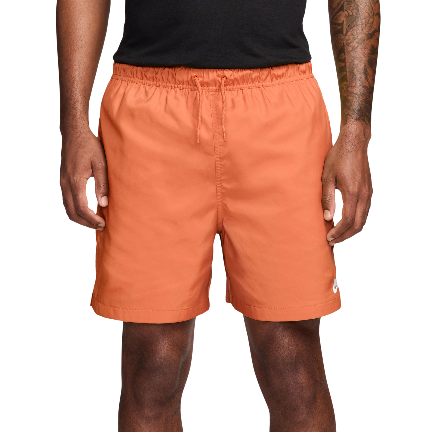 Nike Club Flow Shorts - Men's - White/Orange