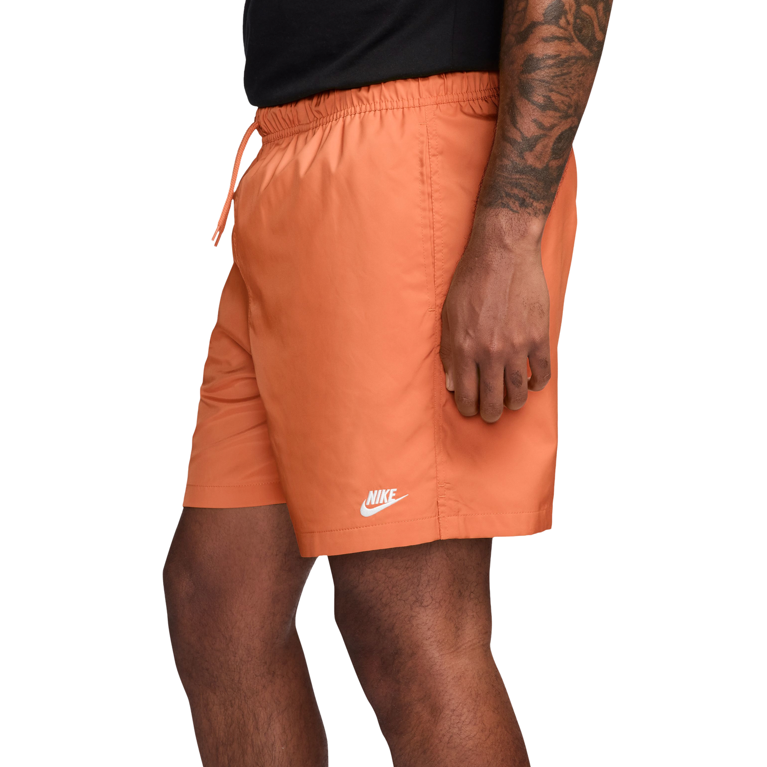 Nike Club Flow Shorts - Men's - White/Orange