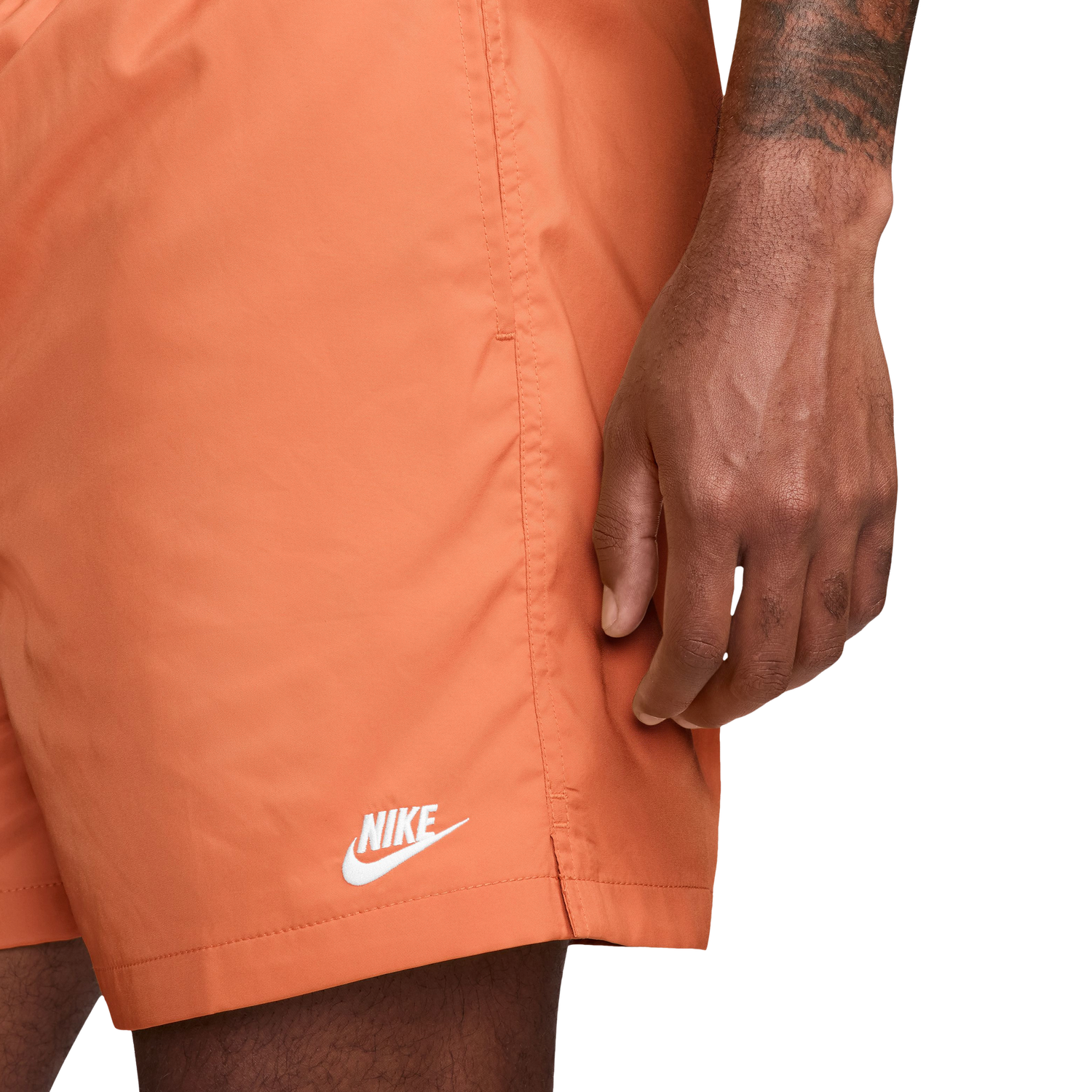 Nike Club Flow Shorts - Men's - White/Orange