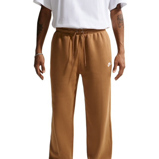 Nike Open Hem Club Pants - Men's - Ale Brown/Ale Brown/White