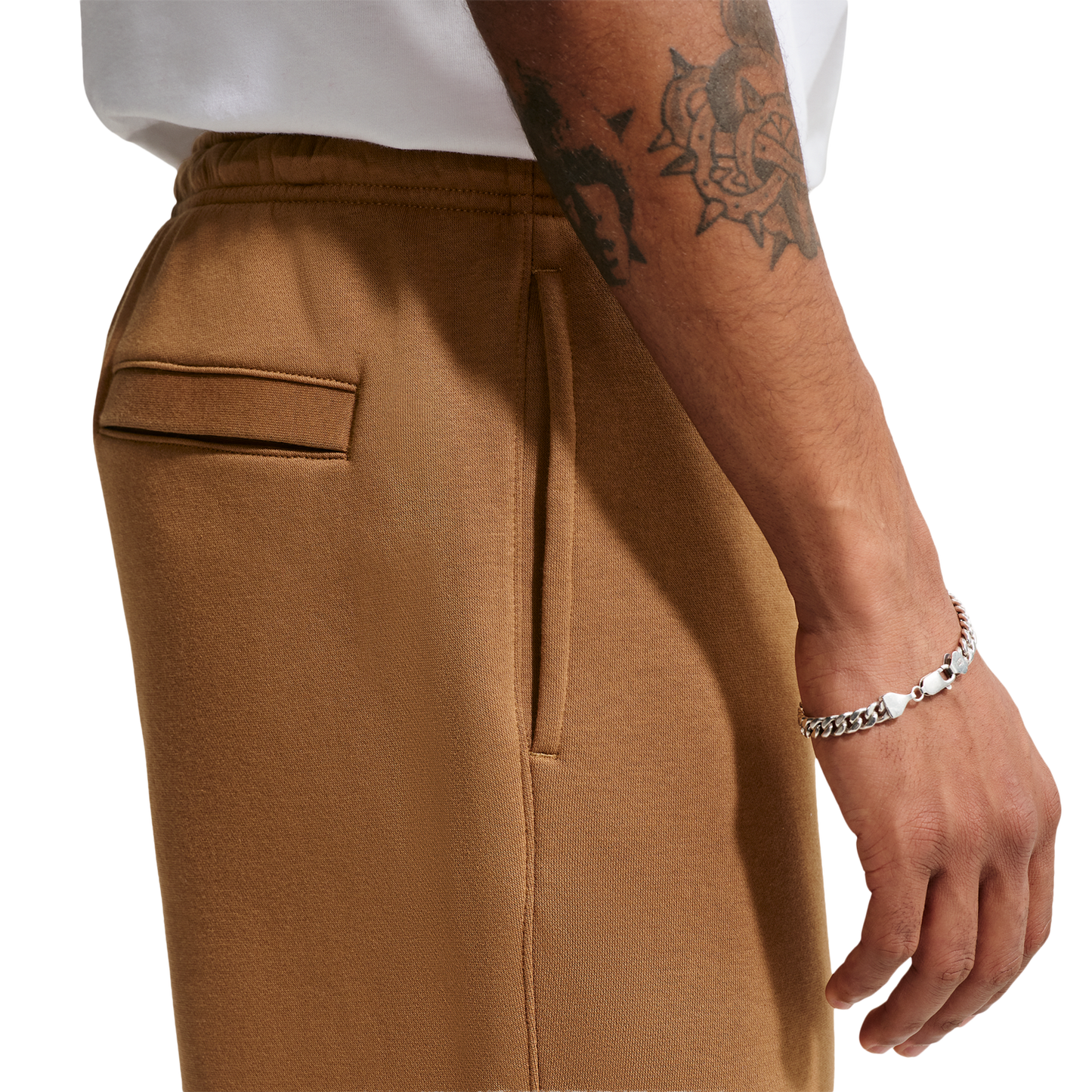 Nike Open Hem Club Pants - Men's - Ale Brown/Ale Brown/White