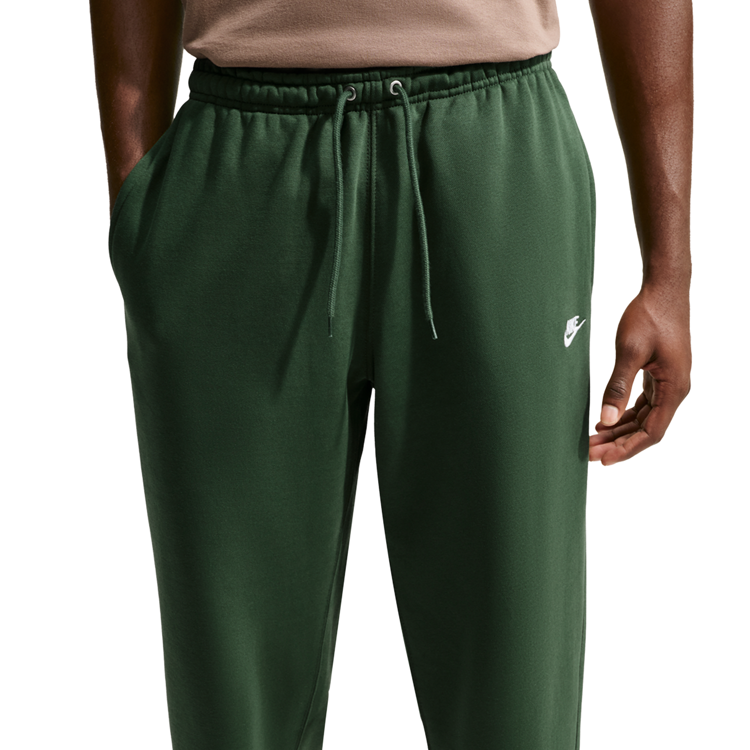 Nike Open Hem Club Pants - Men's - Fir/White/Fir
