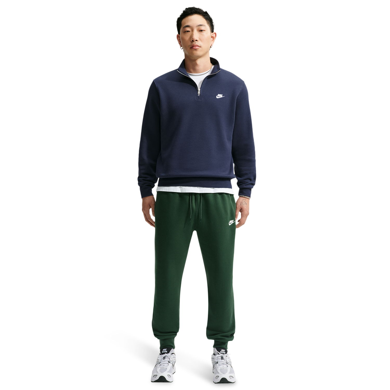 Nike Club Joggers - Men's - Fir/White/Fir