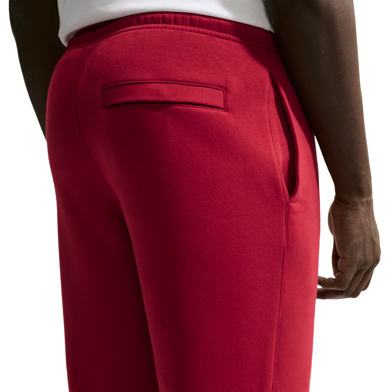 Nike Club Joggers - Men's - Tough Red/Tough Red/White