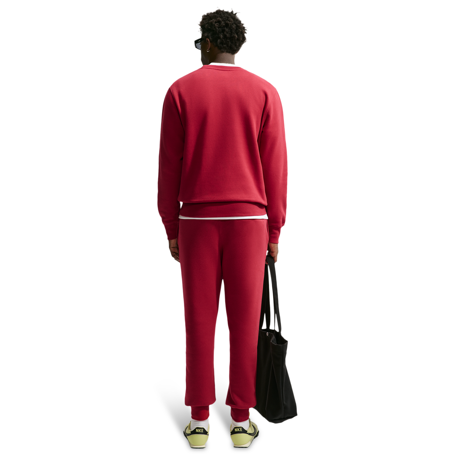 Nike Club Joggers - Men's - Tough Red/Tough Red/White