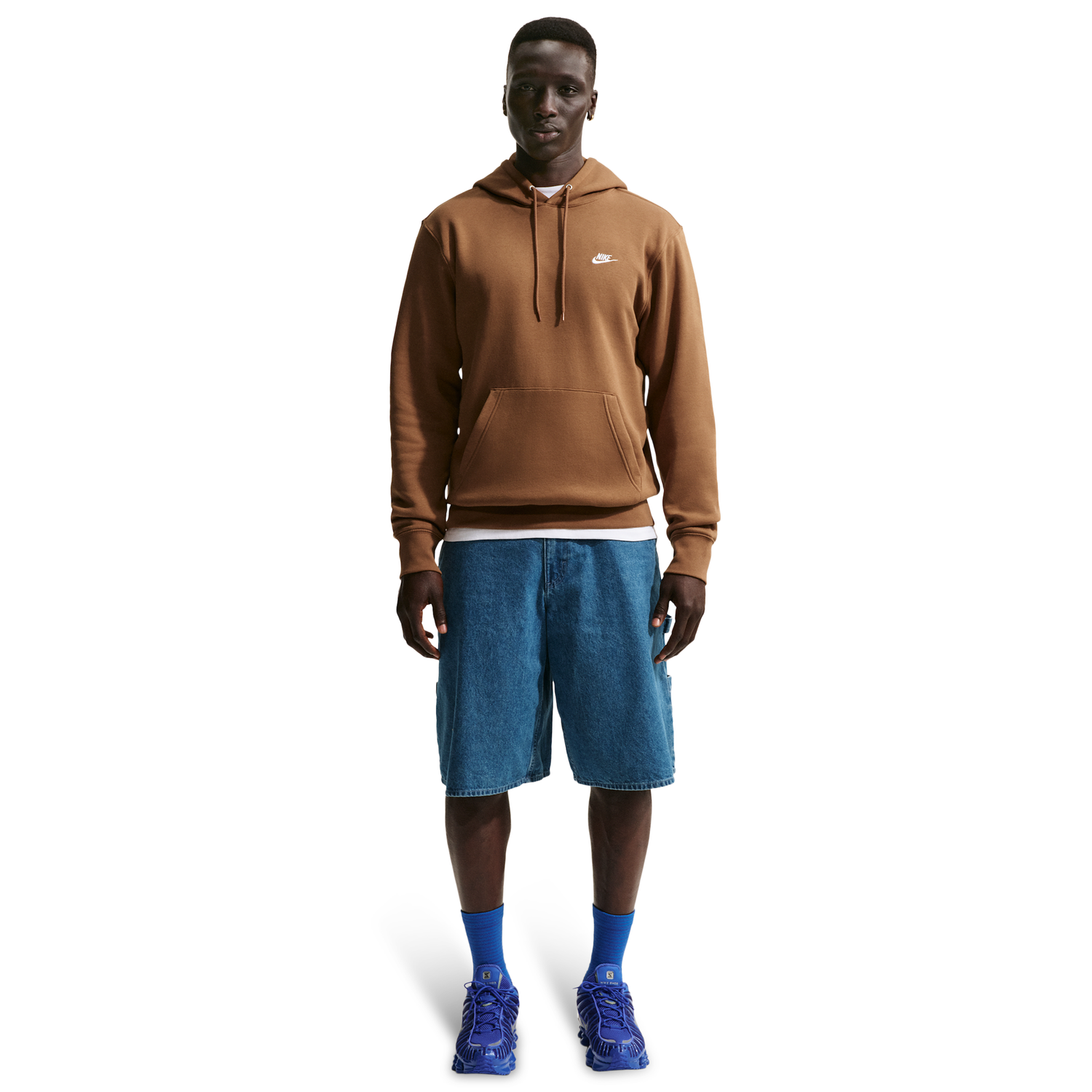 Nike Club Pullover Hoodie - Men's - Ale Brown/White/Ale Brown
