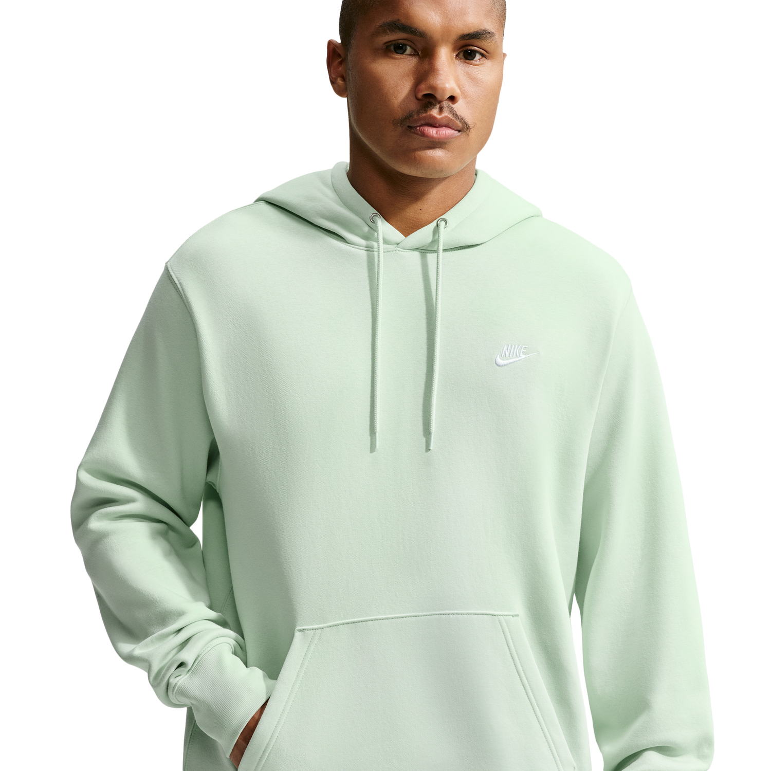 Nike Club Pullover Hoodie - Men's - Jade Aura/Jade Aura/White