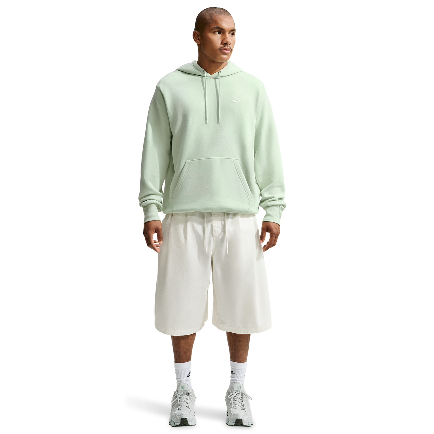Nike Club Pullover Hoodie - Men's - Jade Aura/Jade Aura/White