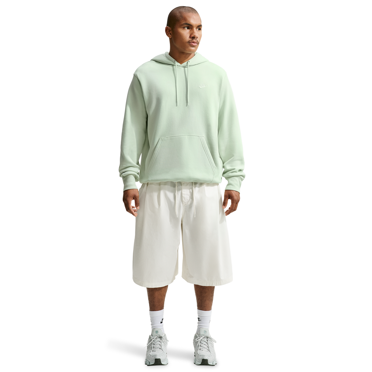 Nike Club Pullover Hoodie - Men's - Jade Aura/Jade Aura/White