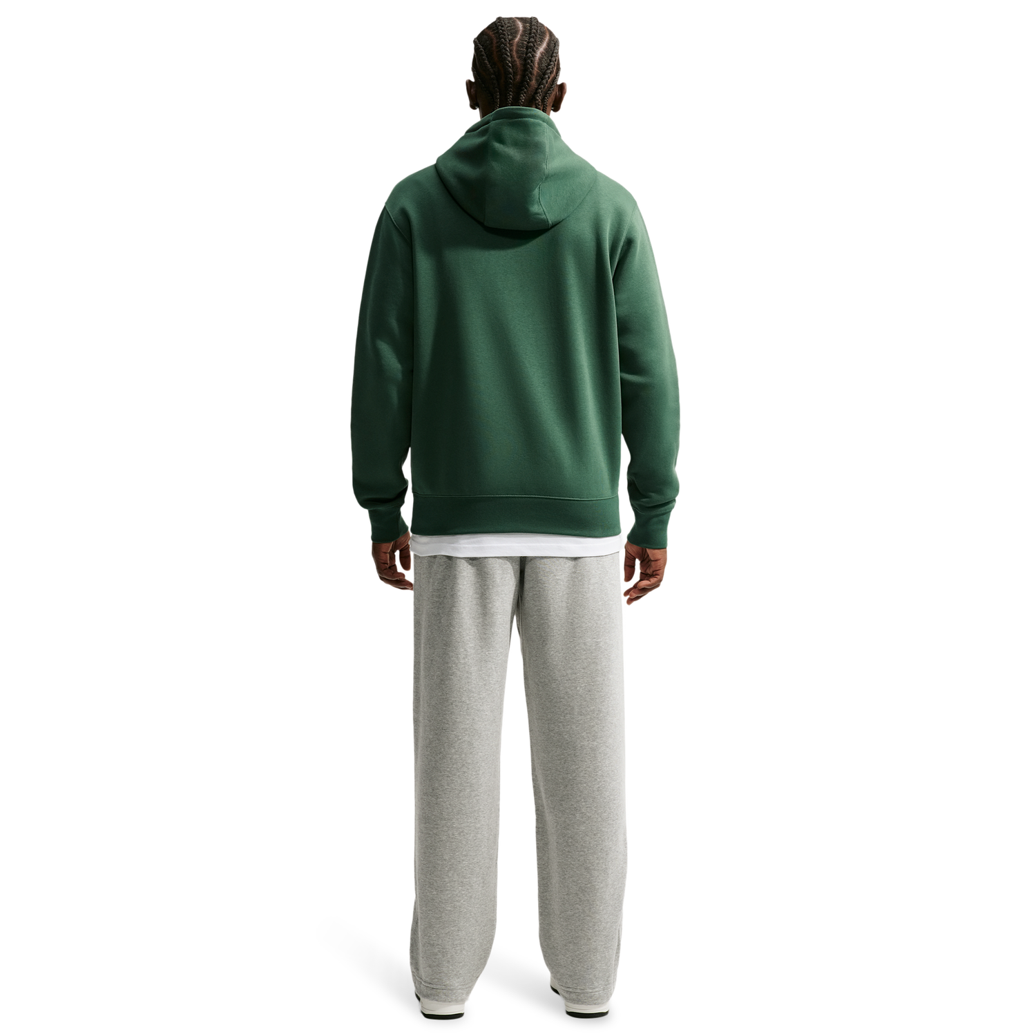 Nike Club Pullover Hoodie - Men's - Fir/Fir/White