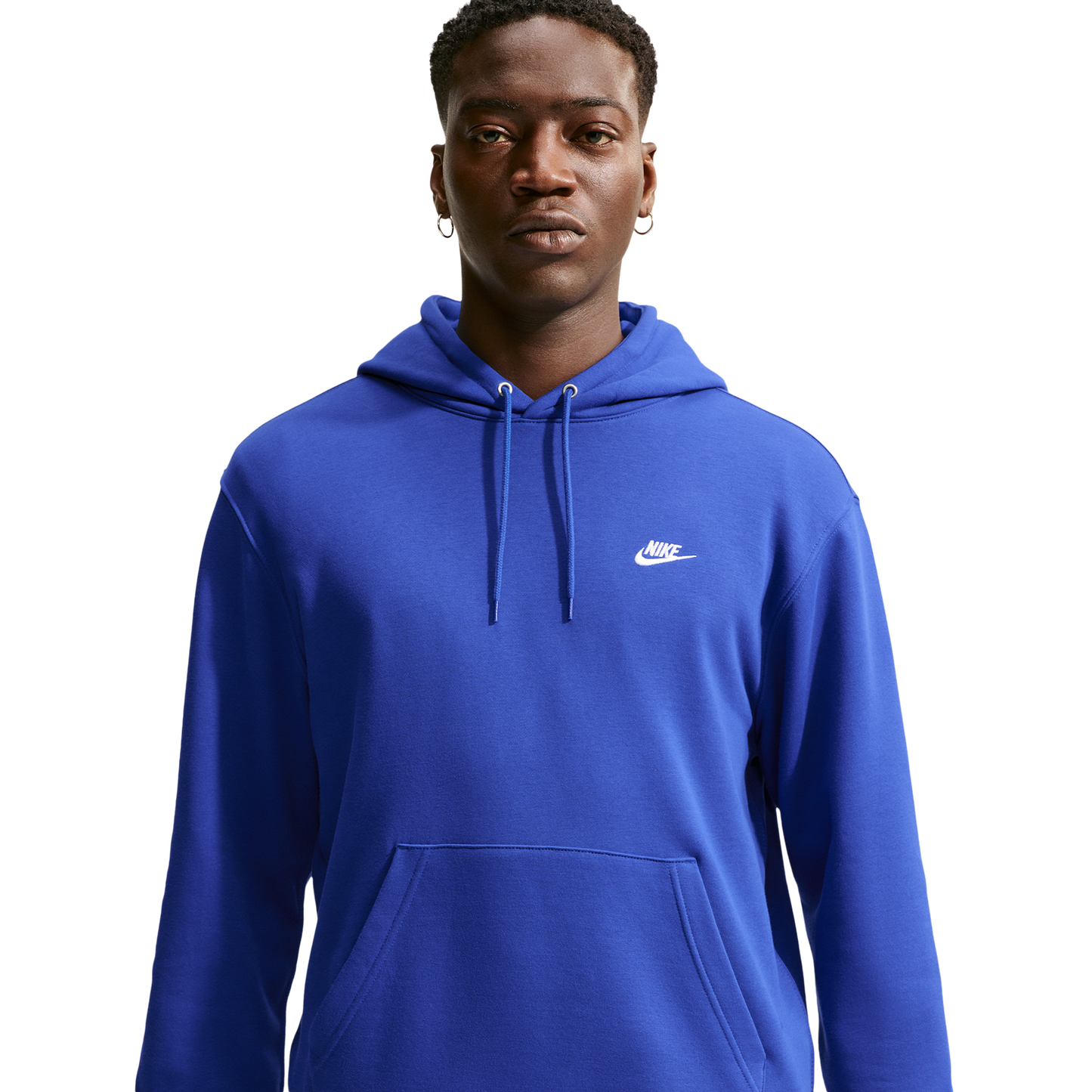 Nike Club Pullover Hoodie - Men's - White/Old Royal/Old Royal