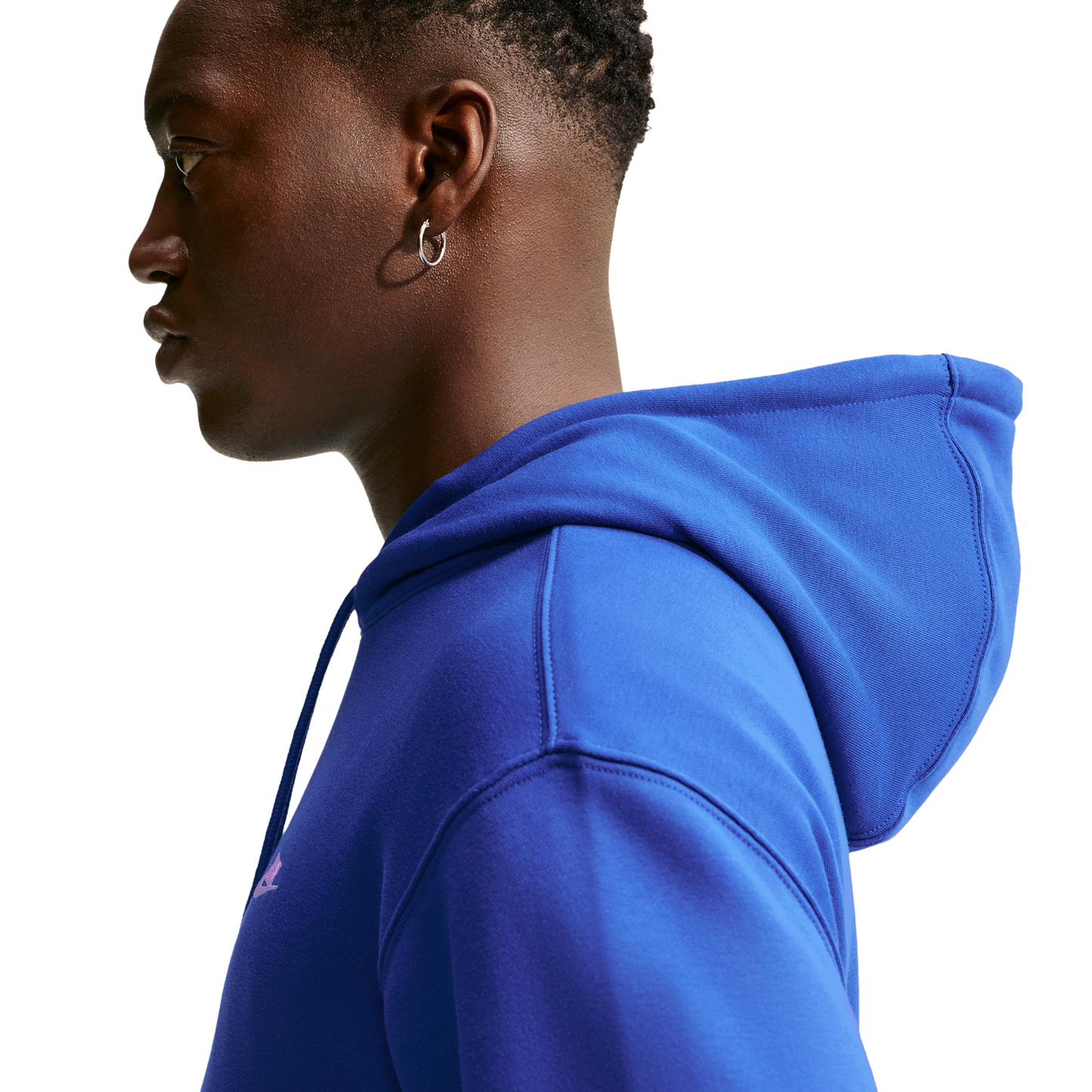 Nike Club Pullover Hoodie - Men's - White/Old Royal/Old Royal
