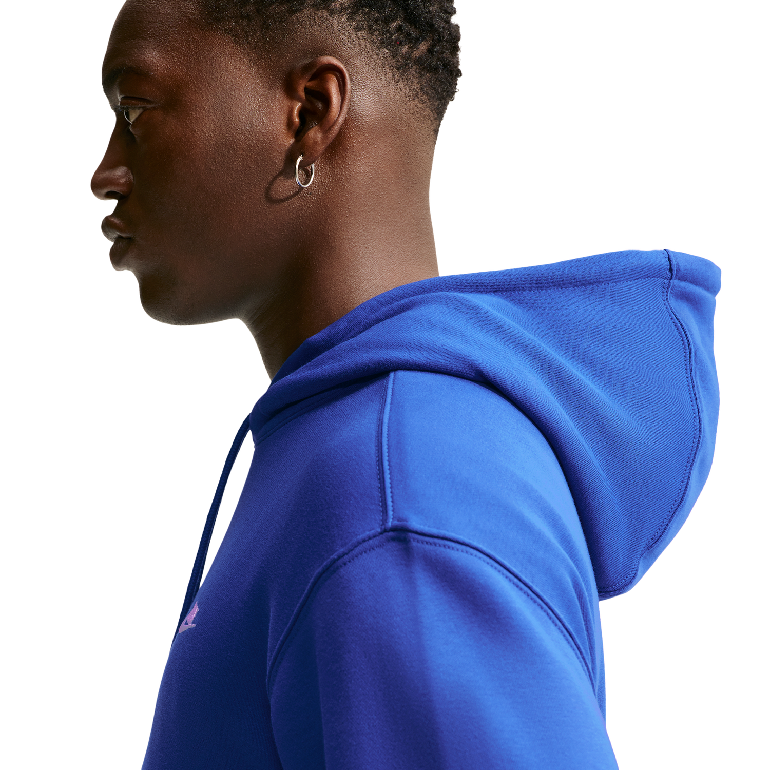 Nike Club Pullover Hoodie - Men's - White/Old Royal/Old Royal