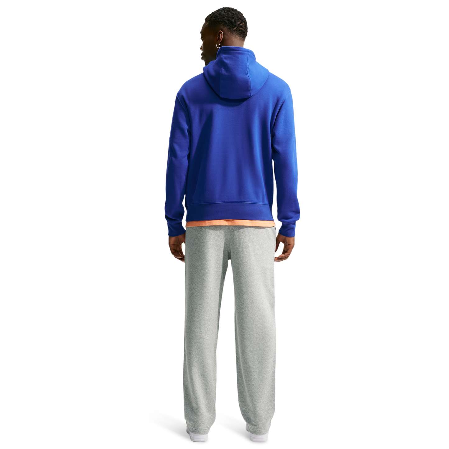 Nike Club Pullover Hoodie - Men's - White/Old Royal/Old Royal