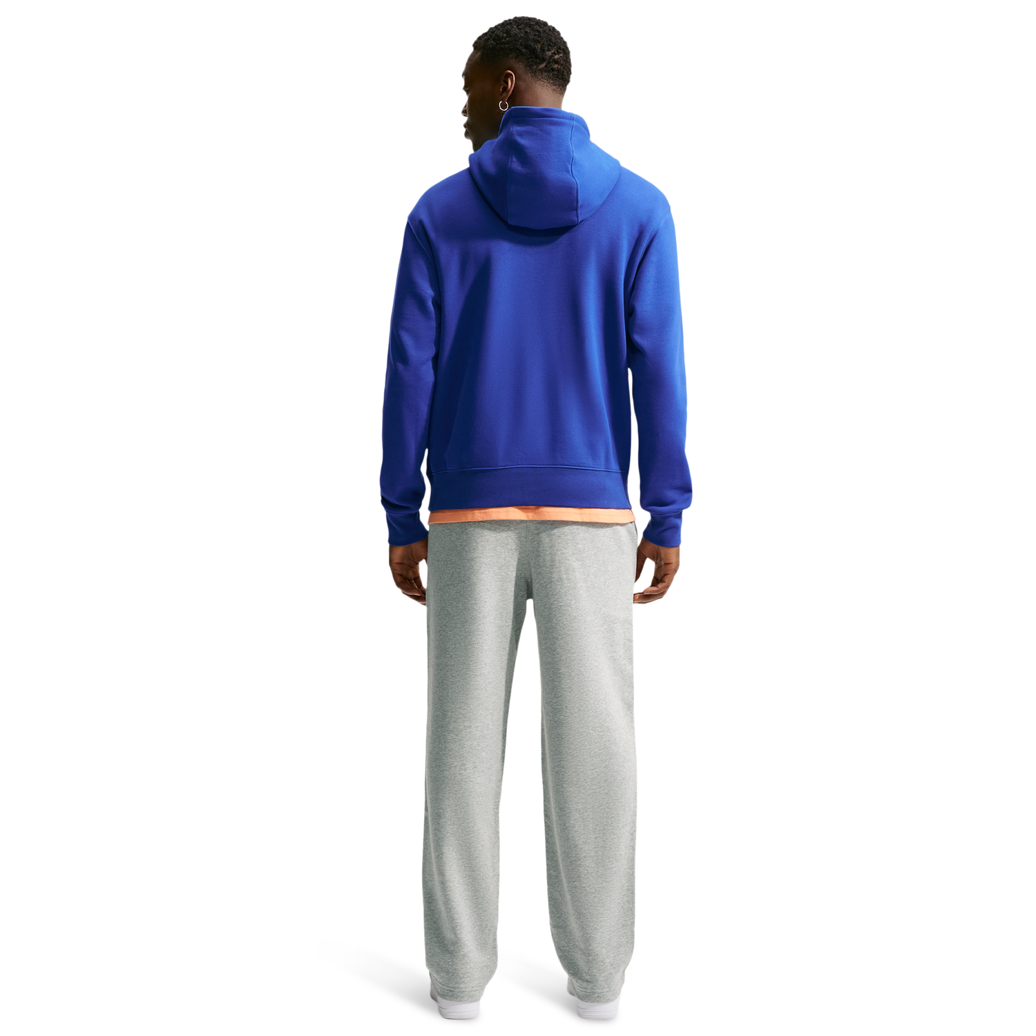 Nike Club Pullover Hoodie - Men's - White/Old Royal/Old Royal