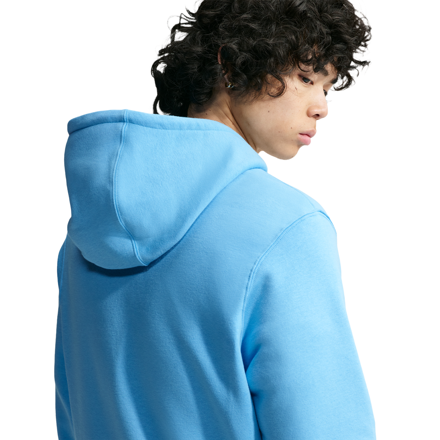 Nike Club Pullover Hoodie - Men's - White/Football Blue/Football Blue