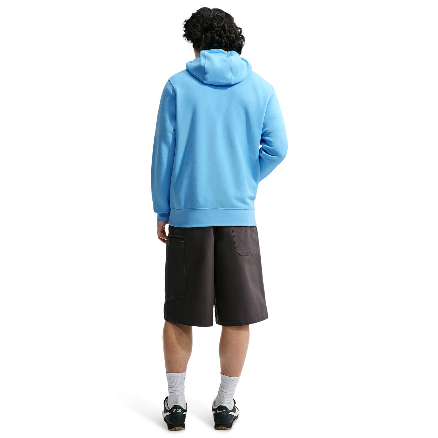 Nike Club Pullover Hoodie - Men's - White/Football Blue/Football Blue