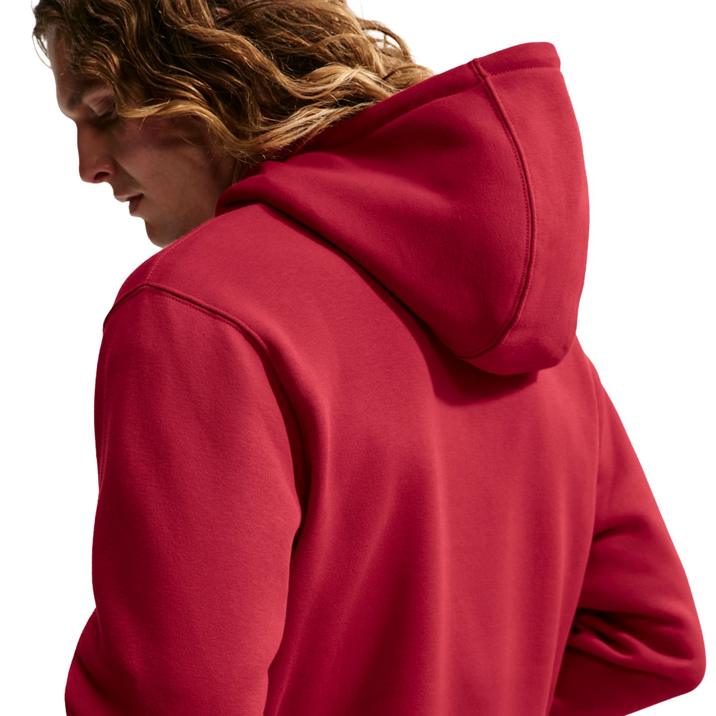 Nike Club Pullover Hoodie - Men's - Tough Red/Tough Red/White