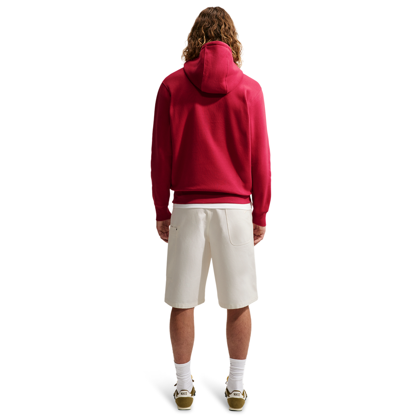 Nike Club Pullover Hoodie - Men's - Tough Red/Tough Red/White