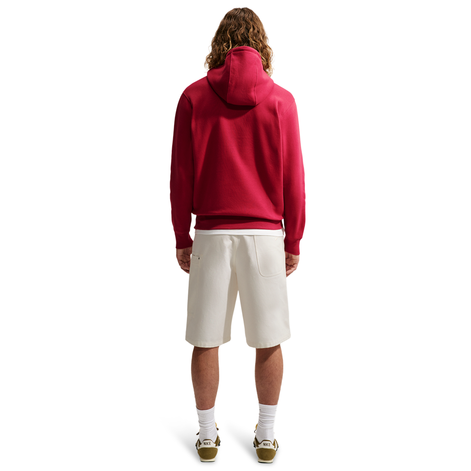 Nike Club Pullover Hoodie - Men's - Tough Red/Tough Red/White