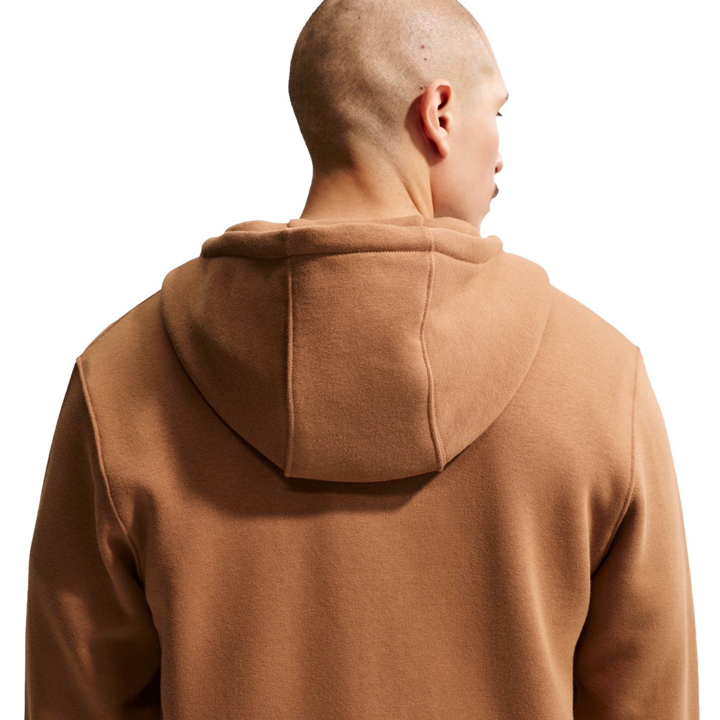 Nike Club Full-Zip Hoodie - Men's - White/Ale Brown/Ale Brown
