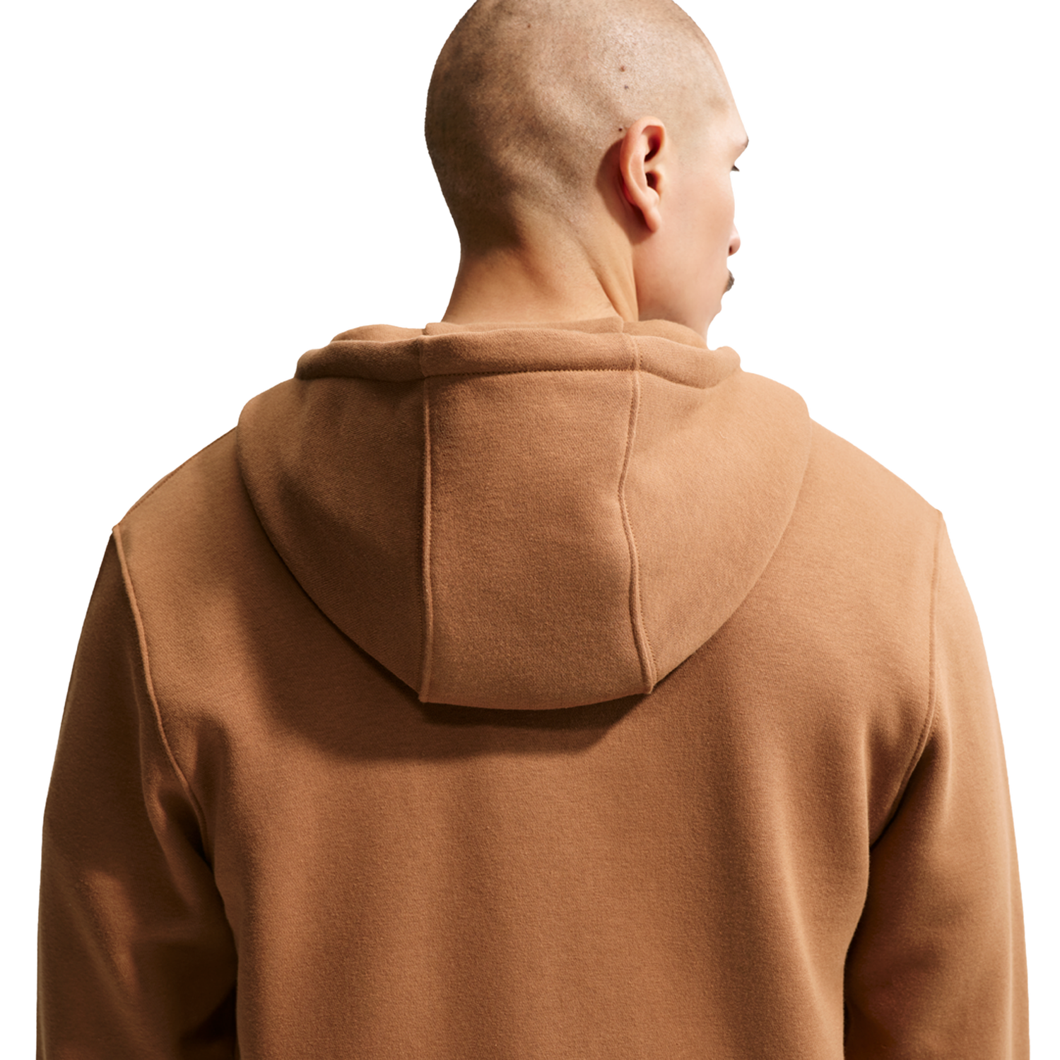Nike Club Full-Zip Hoodie - Men's - White/Ale Brown/Ale Brown