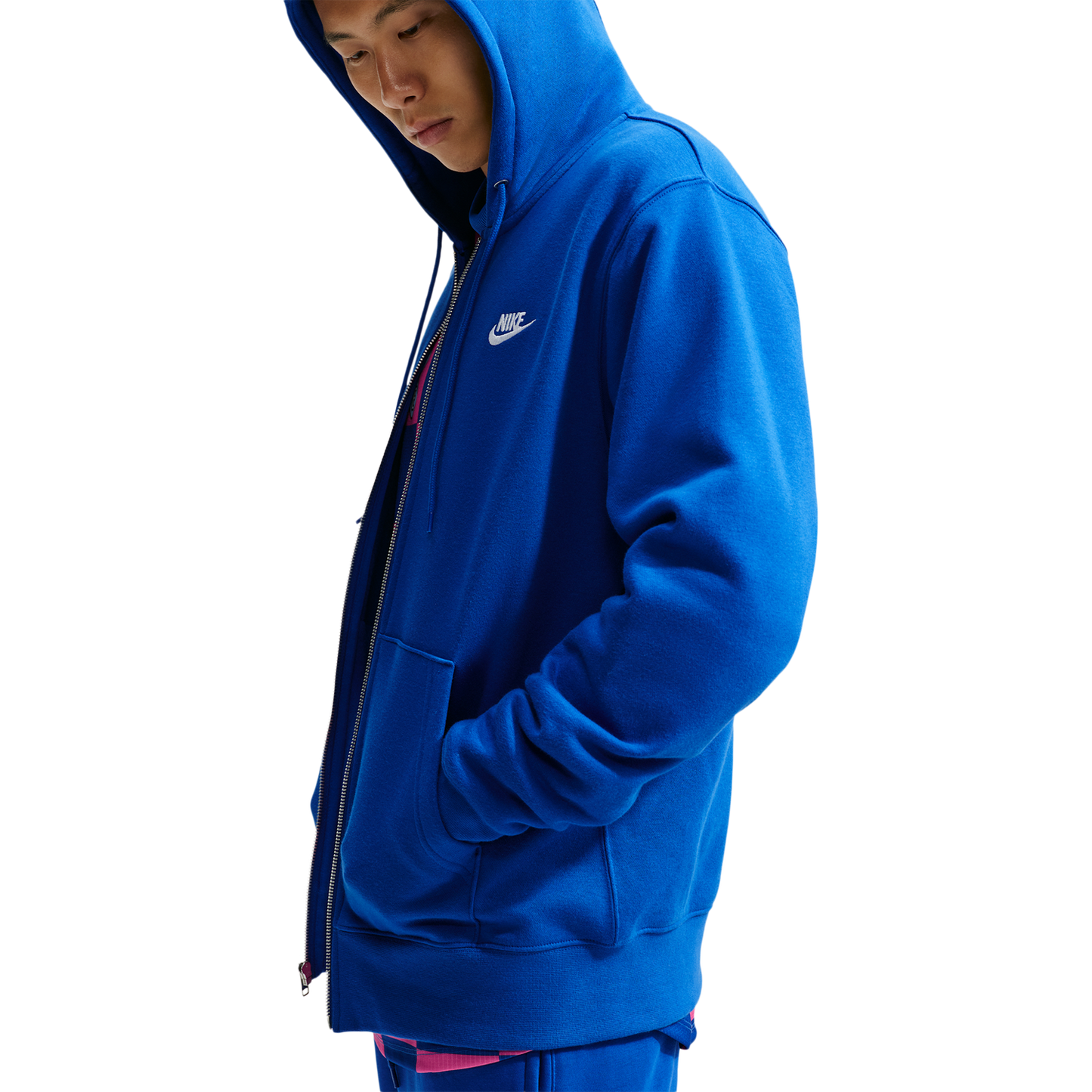 Nike Club Full-Zip Hoodie - Men's - Old Royal/White/Old Royal