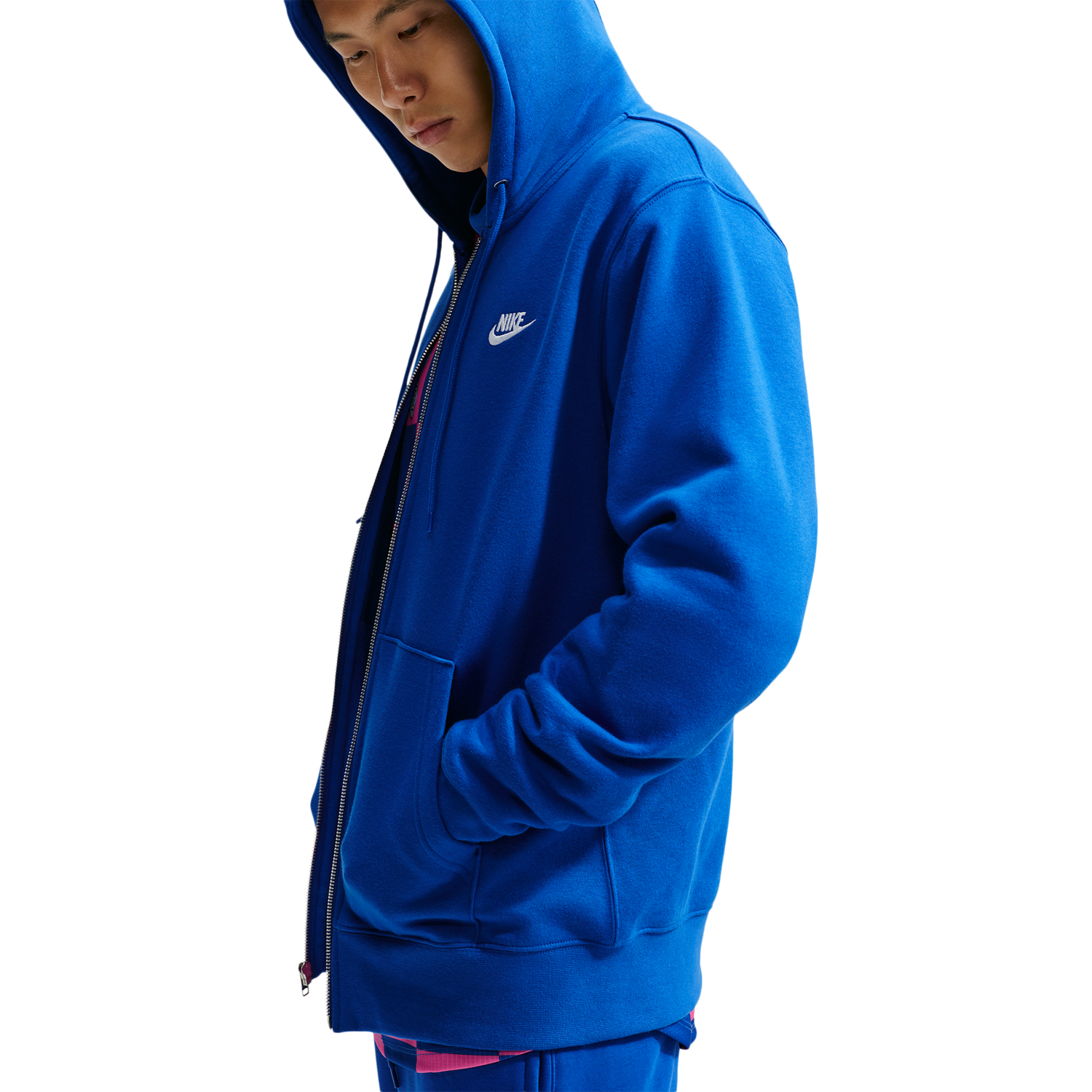 Nike Club Full-Zip Hoodie - Men's - Old Royal/White/Old Royal