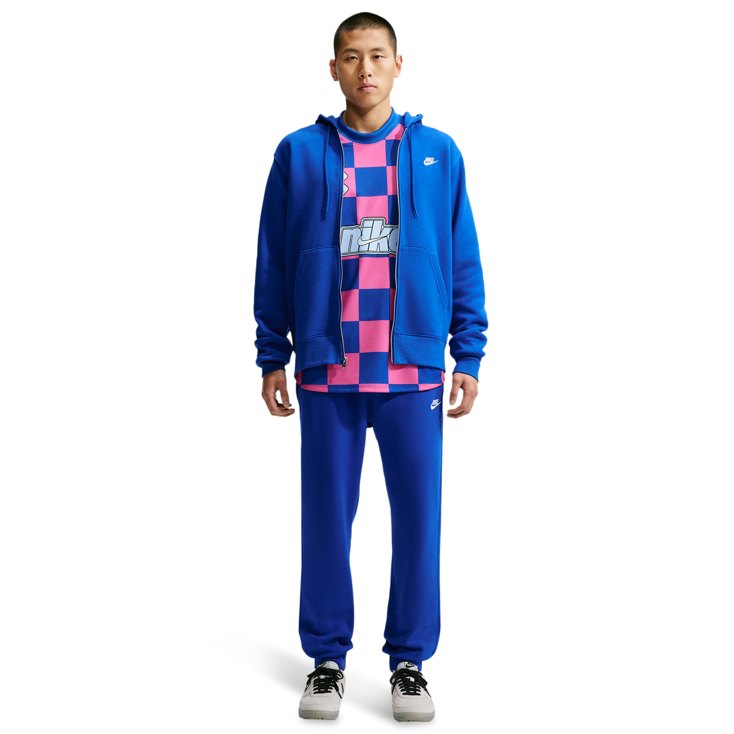 Nike Club Full-Zip Hoodie - Men's - Old Royal/White/Old Royal