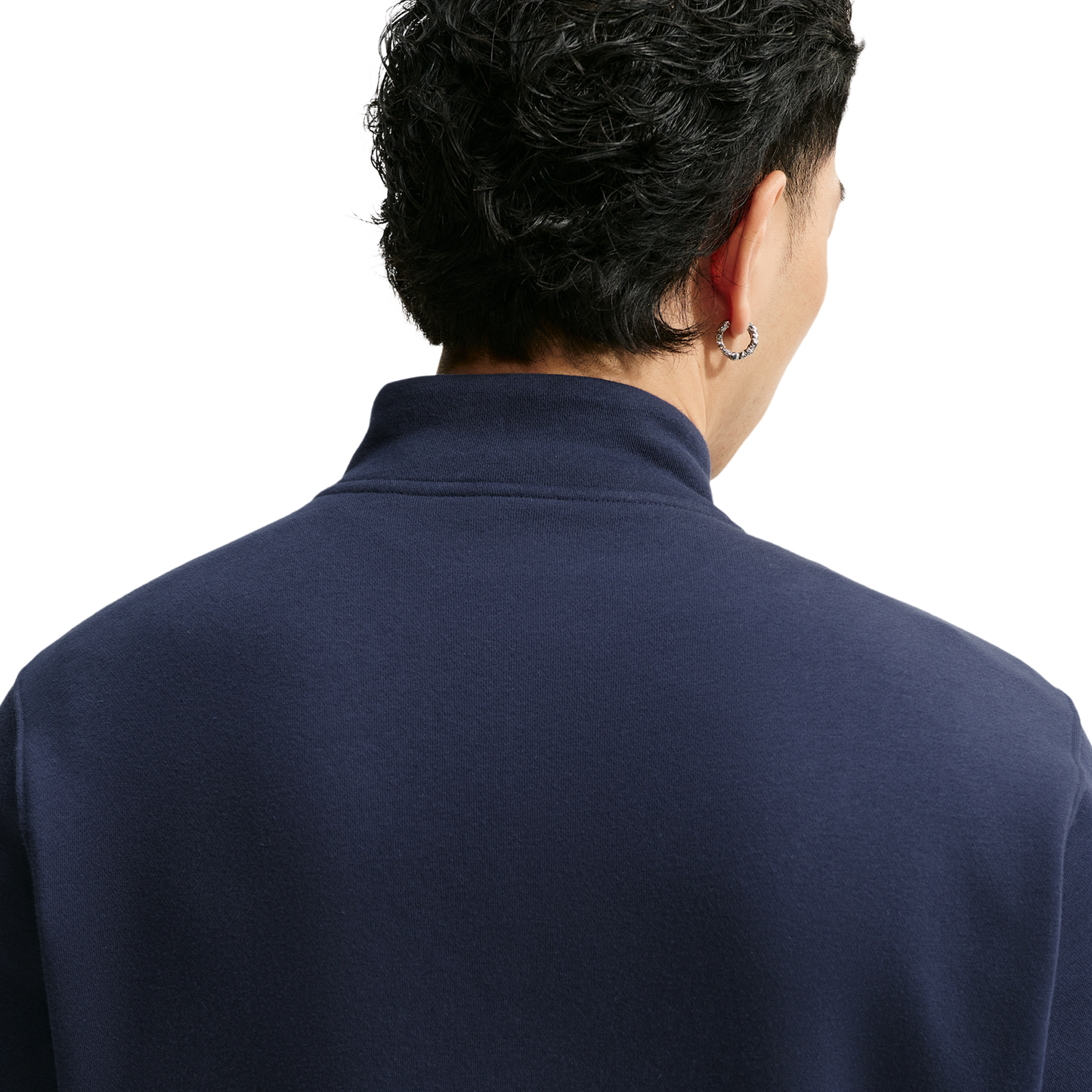 Nike Club Fleece Half-Zip - Men's - Obsidian/Obsidian/White