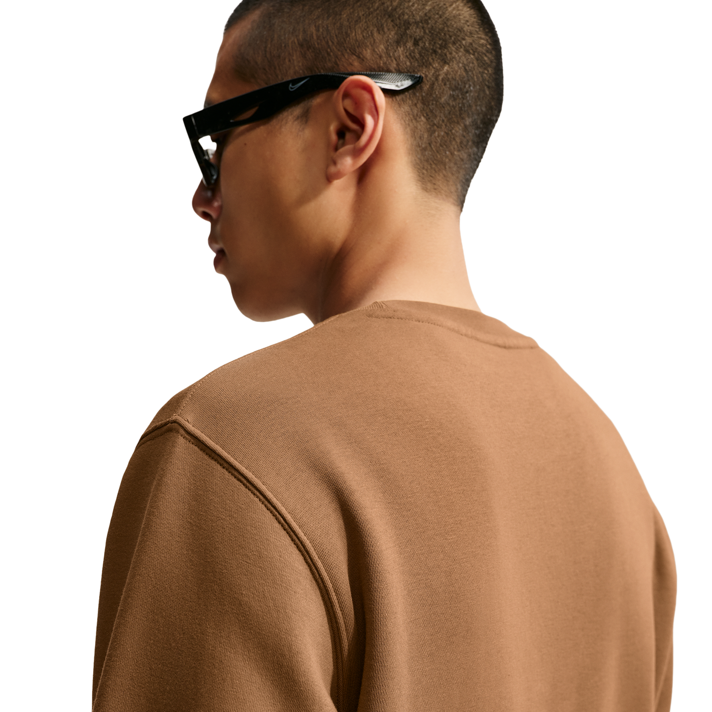 Nike Club Crew - Men's - White/Ale Brown