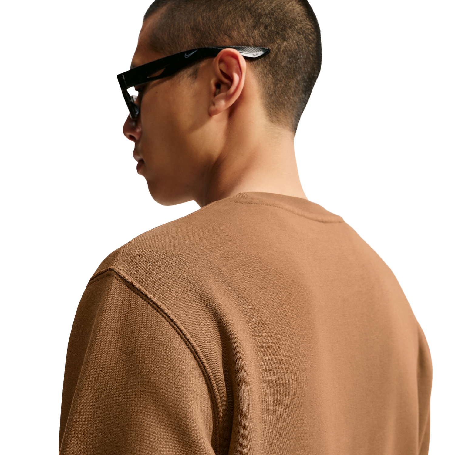 Nike Club Crew - Men's - White/Ale Brown