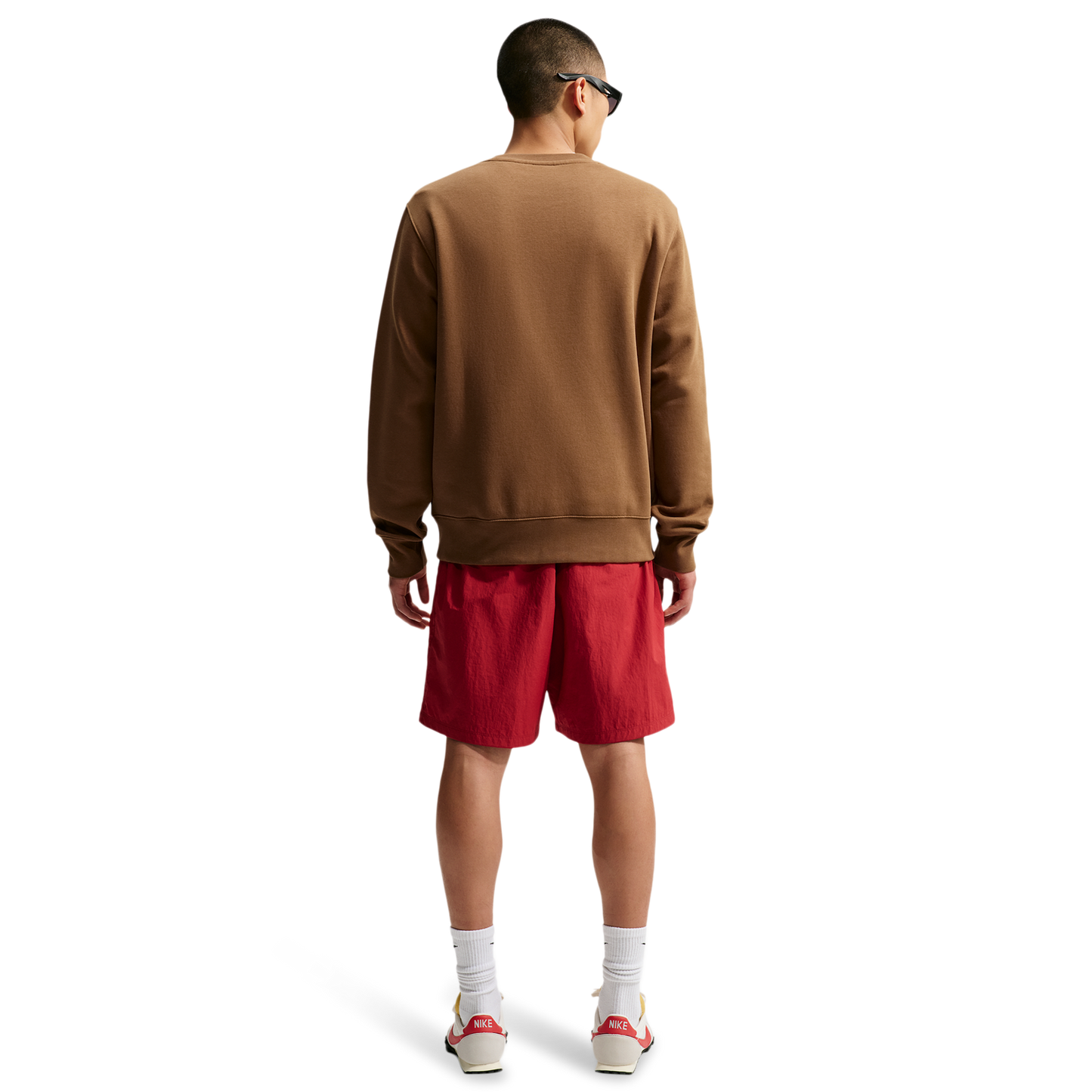 Nike Club Crew - Men's - White/Ale Brown