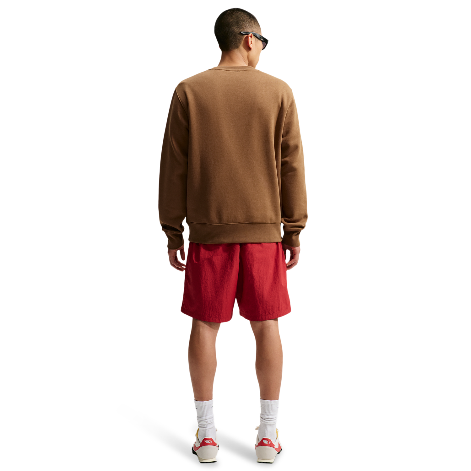 Nike Club Crew - Men's - White/Ale Brown