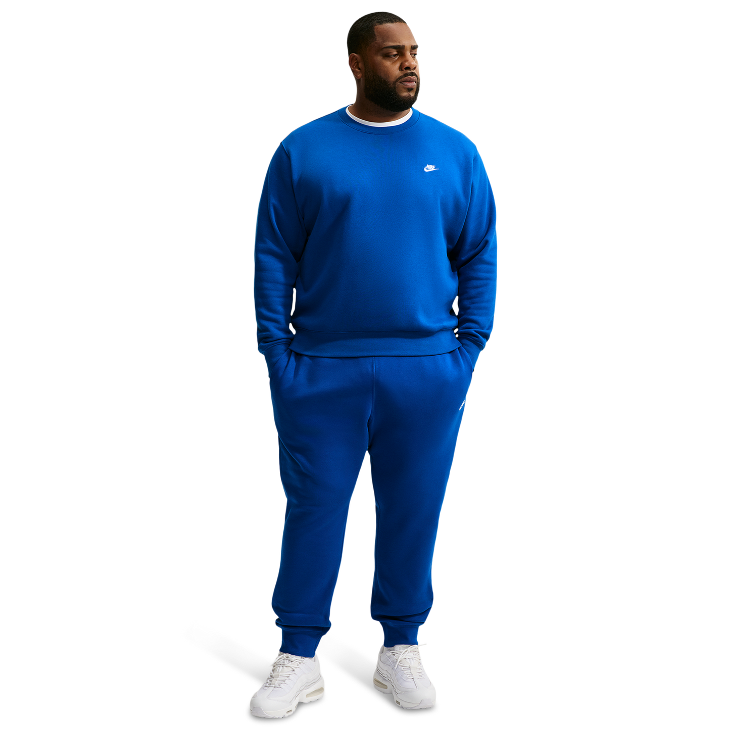 Nike Club Crew - Men's - Old Royal/White