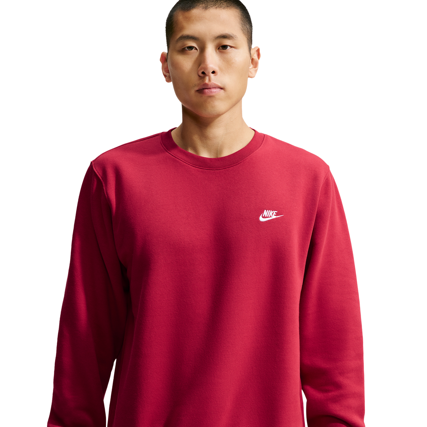 Nike Club Crew - Men's - Tough Red/White