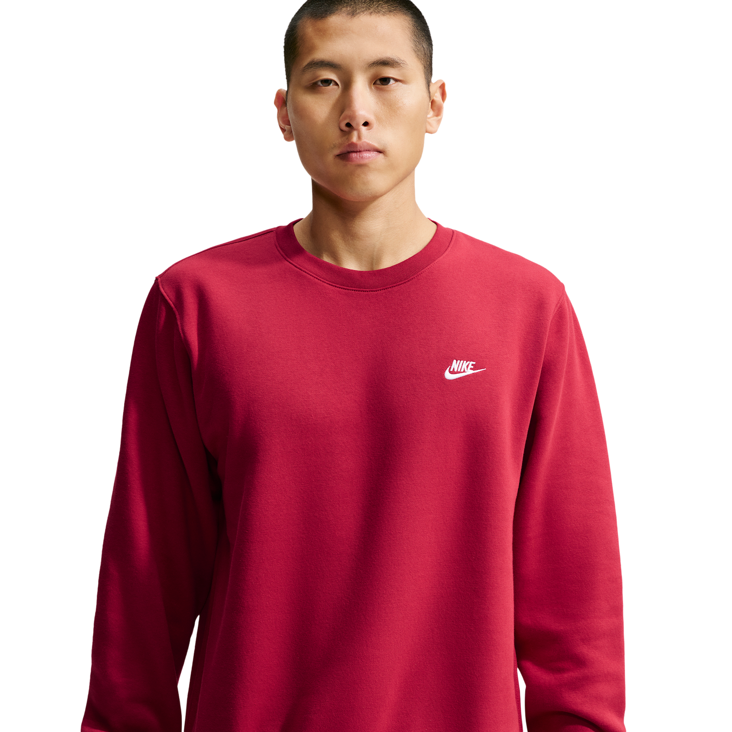 Nike Club Crew - Men's - Tough Red/White