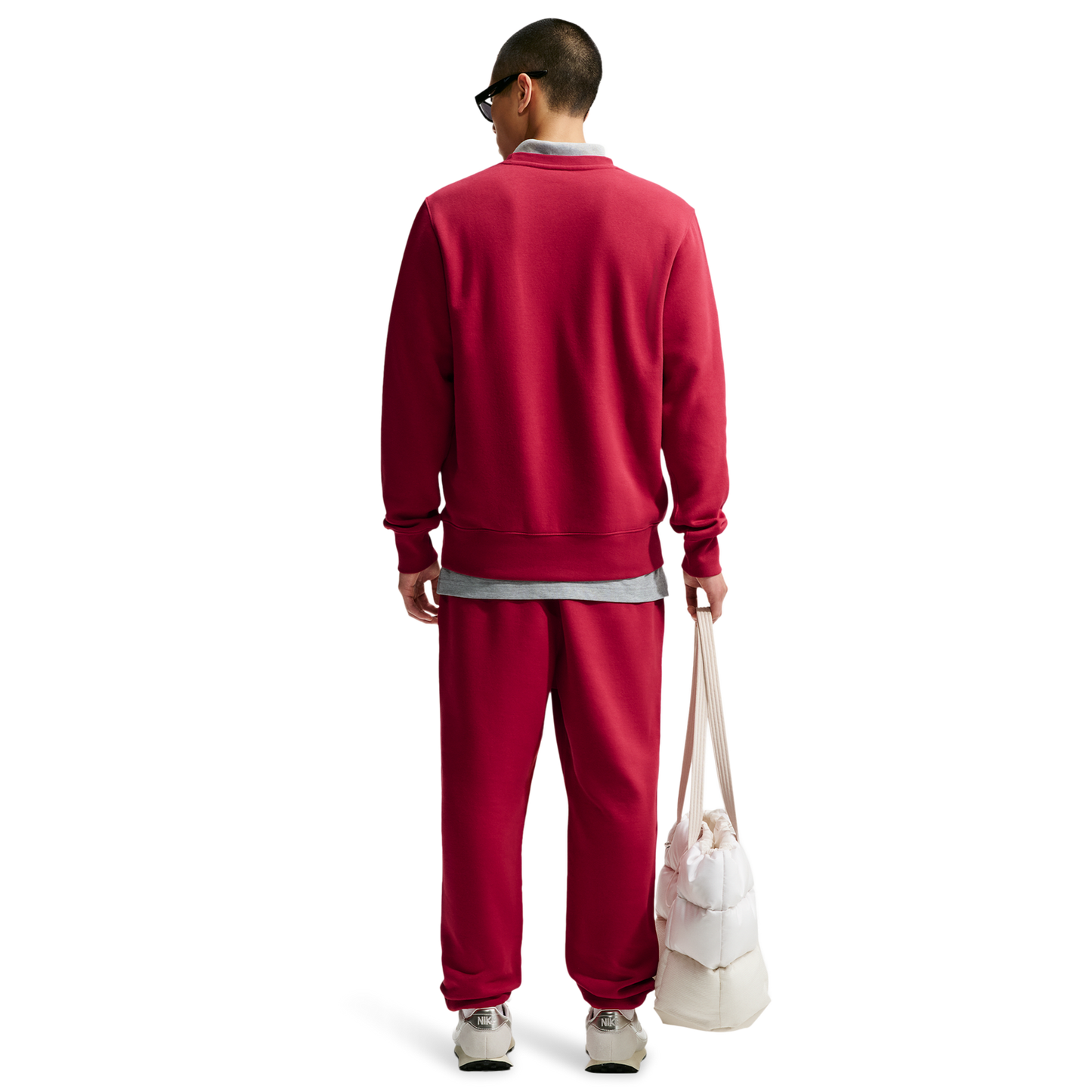 Nike Club Crew - Men's - Tough Red/White