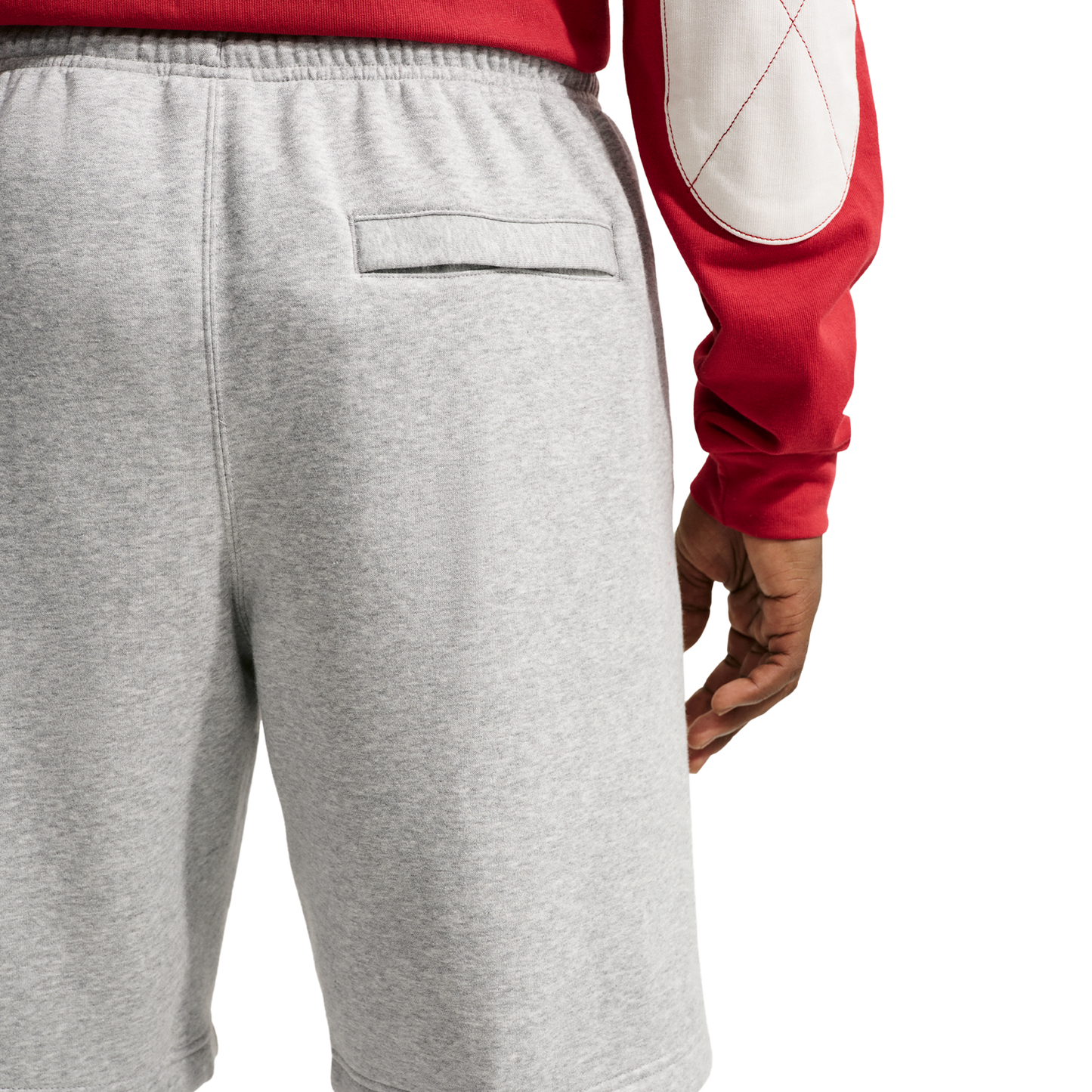 Nike Solo Swoosh Fleece Shorts - Men's - University Red/Light Smoke Grey/Dark Grey Heather