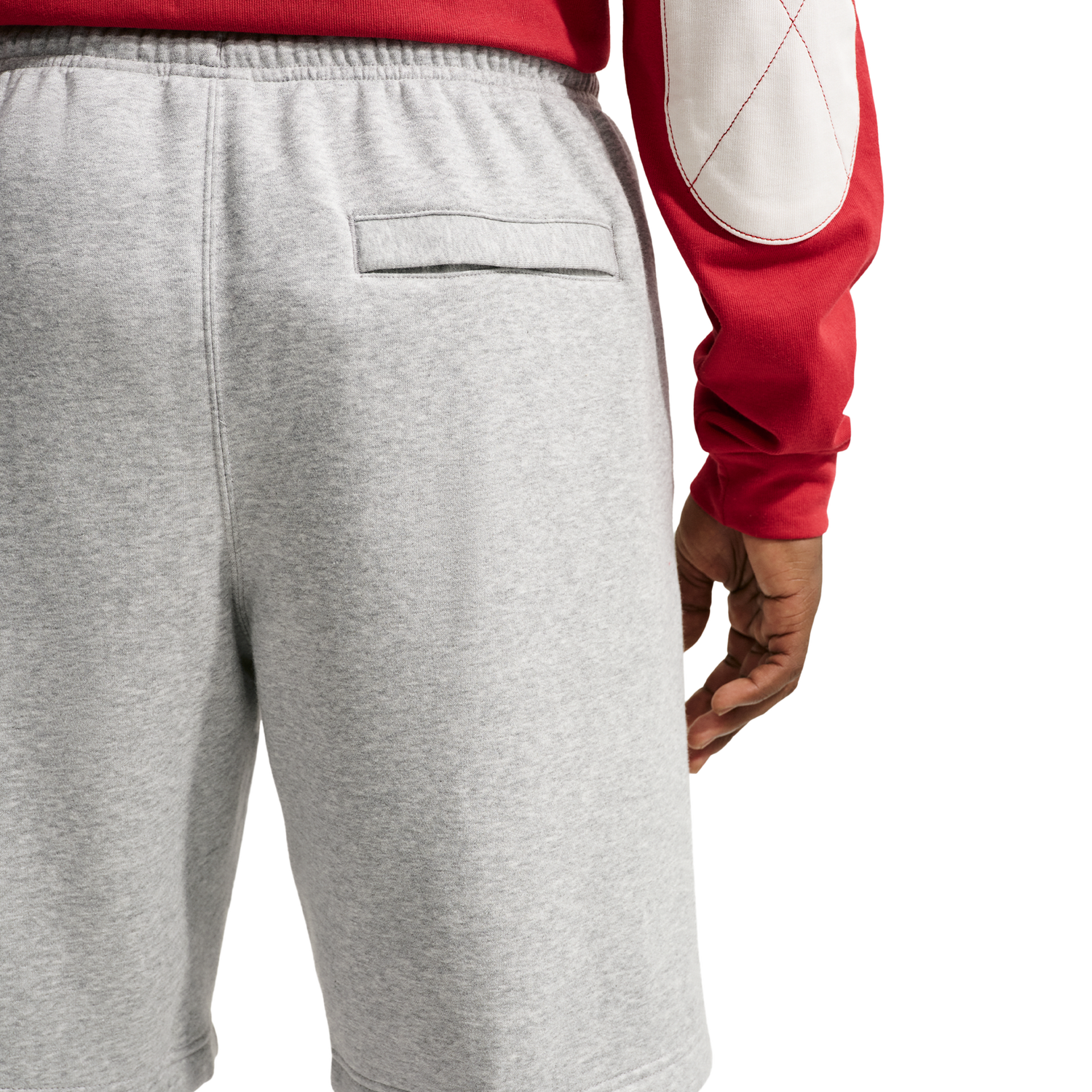 Nike Solo Swoosh Fleece Shorts - Men's - University Red/Light Smoke Grey/Dark Grey Heather